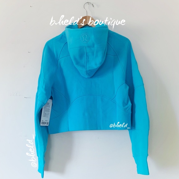 lululemon Scuba Oversized Half-Zip Hoodie Electric Turquoise Size XS/S New NWT - Picture 10 of 15